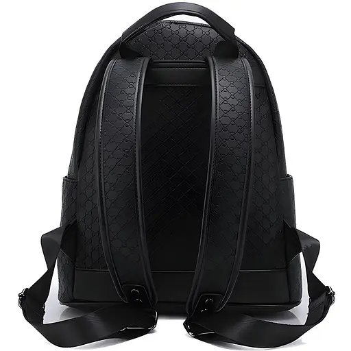 Повсякденний жіночий рюкзак з екошкіри 30х13х35 см коричневий (2255) - фото 3