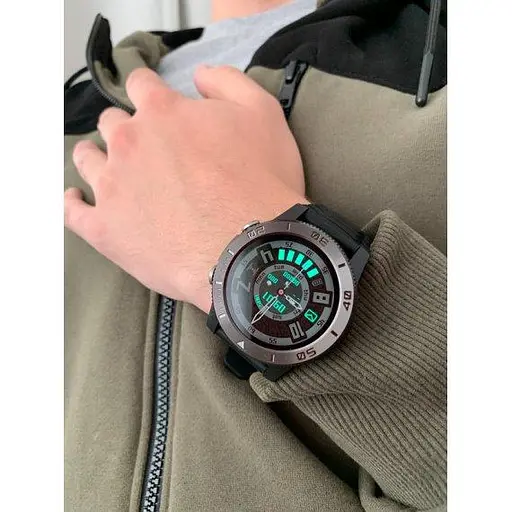 Чоловічий розумний наручний годинник North Edge Xpek з компасом (Чорний) - фото 8