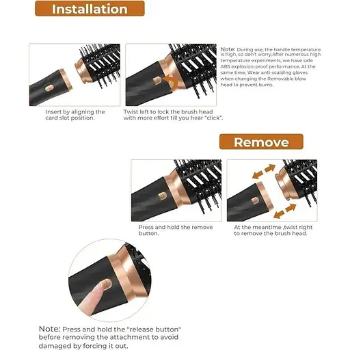 Набор стайлеров для волос OKWRAP 6 в 1 Черный - фото 2