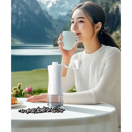 Ручна кавомолка Circle Joy Coffee Grinder CJ-SMDJ01 White [129240] - фото 4