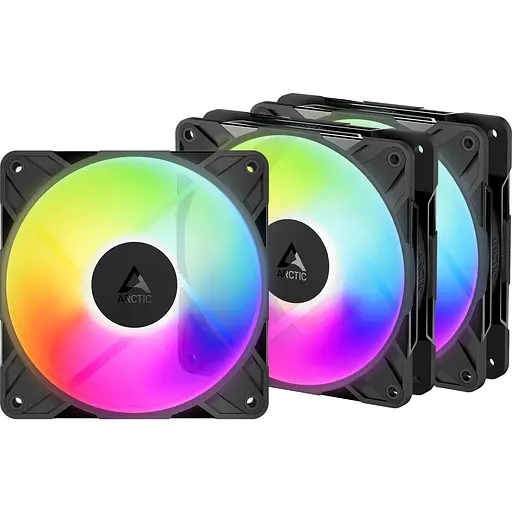 Комплект вентиляторов Arctic P12 PRO A-RGB 120MM 3-PACK (ACFAN00333A) - фото 1