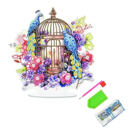 Алмазна мозаїка Strateg ПРЕМІУМ Золота карта на підставці розміром 25х25 см (YKLZ15227) - фото 2