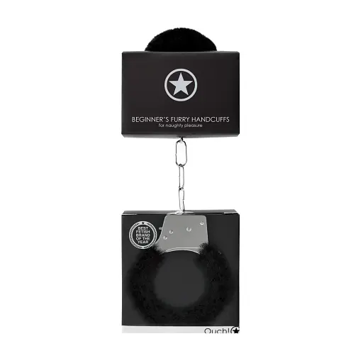 Наручники Ouch! Handcuffs Furry (чорний) - фото 3
