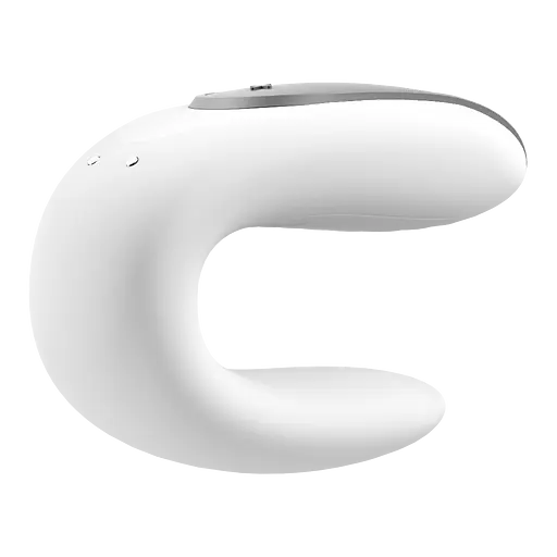Вібратор Satisfyer Double Fun Partner 9.3 см білий - фото 2