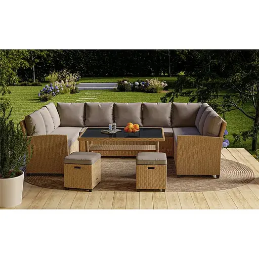 Комплект садовой мебели Di Volio Livorno Бежевый/Светло-серый - фото 5