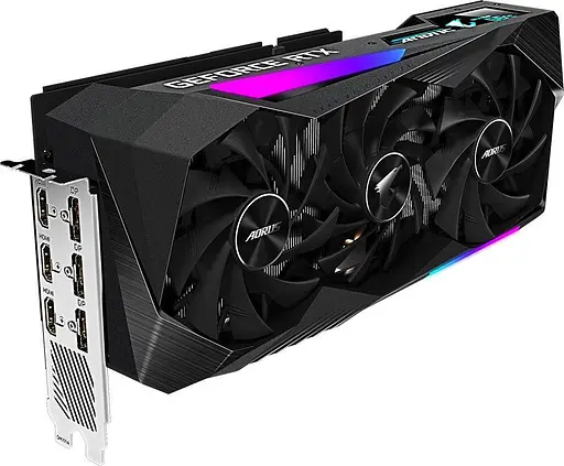 Відеокарта Gigabyte RTX 3070 8Gb Aorus Master LHR (GV-N3070AORUS M-8GD) (GDDR6, 256 bit, PCI-E v4.0 x16) Б/в - фото 3