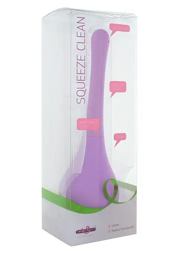Анальний душ Seven Creations Squeeze Clean 250 мл (фіолетовий) - фото 2
