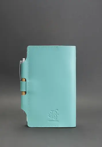 Жіночий шкіряний блокнот (Софт-бук) 4.0 бірюзовий - фото 6