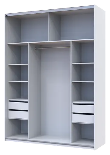 Блок ящиков для шкафа купе Doros G-Caiser Белый 44,8х42х33,6 (80736208) - фото 3