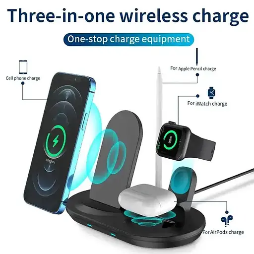 БЗП + слот для Apple Pencil J887 4in1 Black - фото 3