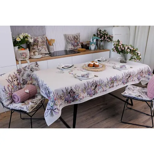 Подушка на стілець Прованс Лавандовий садочок 40х40 см (44352) - фото 11