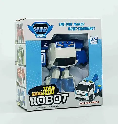 Робот Star toys Трансформер Тобот Міні Zero 12 см Синій - фото 6