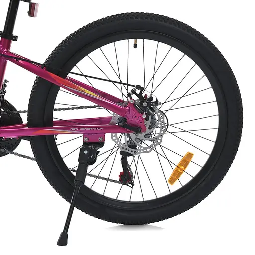 Велосипед MTB2601-3, 26 дюймів, алюмінієва рама 13 Shimano 21SP фуксія - фото 4