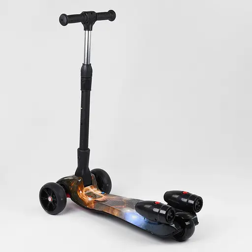 Самокат дитячий Best Scooter 60х82х64 см Чорно-жовтогарячий 000231570 - фото 5