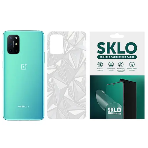 Захисна гідрогелева плівка SKLO Back (тил) Transp для OnePlus 8 Прозорий / Diamonds