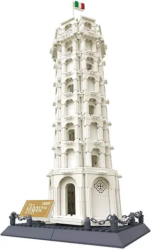 Конструктор Архитектура Wange 3D Пизанская Башня Tower of Pisa 5214 для детей и взрослых 1390 деталей - фото 1
