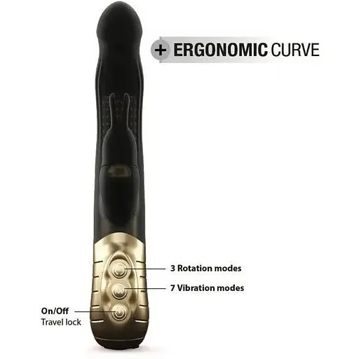 Вибратор-кролик Dorcel Baby Rabbit Gold 2.0 с жемчужным массажем и вращающейся головкой - фото 4