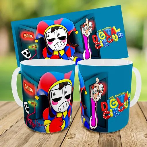 Набор:детская сумка-бананка+кружка Цифровой Цирк «Amazing Digital Circus» 32х15см,бананка для мальчика через плечо (01005) - фото 3