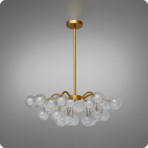 Люстра підвісна 517 Dlight на 30 ламп Золото Сатін (01955) - фото 2