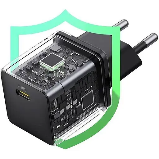 Сетевое зарядное устройство Baseus Palm 1-USB-C 20W Cluster Black (P10111602113-00) [127629] - фото 6