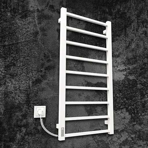 Електрична рушникосушарка Kosser Лофт 1000x500 EL тайм. білий ДЛФ03ELW, Білий матовий, Ліве - фото 1