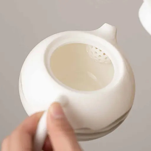 Чайник СиШи Белый Фарфор Далекие Горы, 210 мл - фото 3