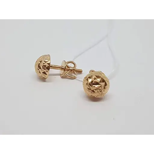 Золоті сережки-пуссети Favoritum. 210147_7 - фото 2