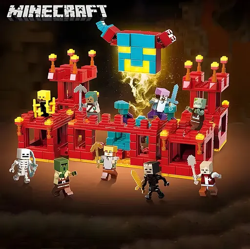 Конструктор Minecraft Вогняний голем з LED-підсвіткою на 849 деталей (6657) - фото 5