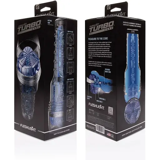 Мастурбатор Fleshlight Turbo Core Blue Ice - фото 4
