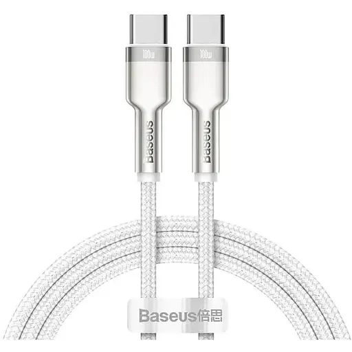 Кабель Baseus Type-C to Type-C Cafule Series Metal Data Cable 1 м 5A 100W PD (CATJK-C02)