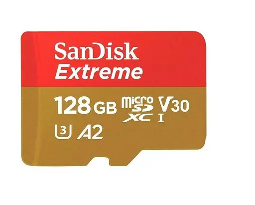 Карта памяти microSDXC SanDisk Extreme For Action Cams and Drones A2 128Gb V30 - фото 3