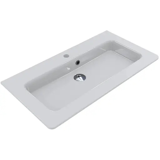 Умивальник Miraggio Rostriks Tres глянсовий 0001540, Білий - фото 1