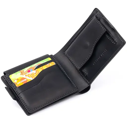 Кожаный портмоне Grande Pelle 9х11.5х3 см acs0015035 - фото 3