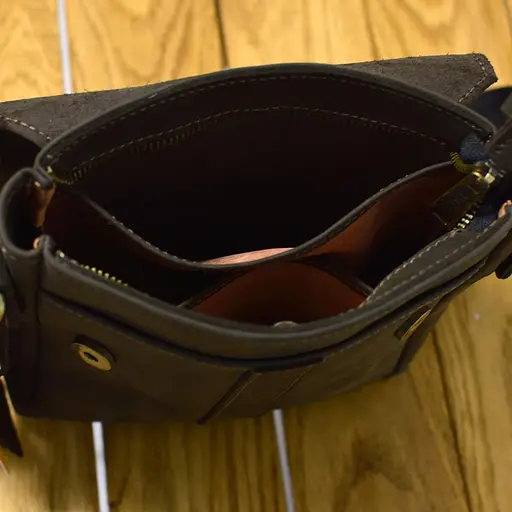 Шкіряна чоловіча сумка через плече TARWA 23х19х5 см nsa0001287 - фото 4