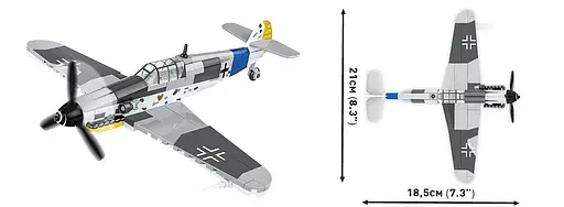 Конструктор дитячий літак Messerschmitt Bf 109 G COBI 5870 - фото 7