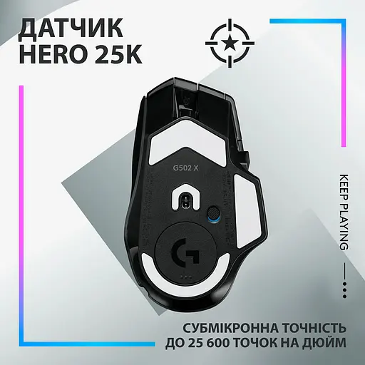 Мышь компьютерная Logitech G502 X Plus Black (910-006162) - фото 4