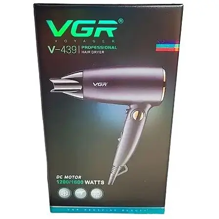 Фен для сушки укладки волос VGR V-439 маленький дорожный складной мини компактный 1600 Вт - фото 5