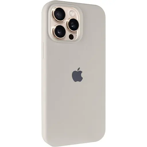 Чехол Epik Silicone Case Full Protective AA для Apple iPhone 15 Pro 6.1 Бежевый/Antique White - фото 1