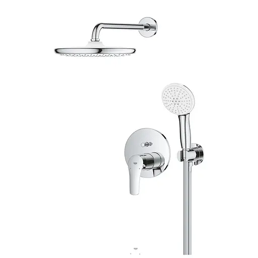 Душова система прихованого монтажу Grohe Eurosmart з Tempesta 250 25288000, Хром - фото 3