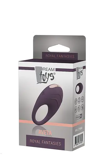 Эрекционное кольцо с вибрацией Dreamtoys Aveta 7 см пурпурный - фото 4