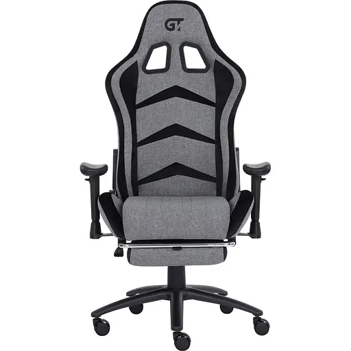 Геймерское кресло GT Racer X-2534-F Fabric Gray/Black Suede [121429] - фото 2