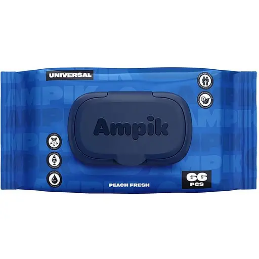 Вологі серветки Ampik Light універсальні 66 шт. - фото 2