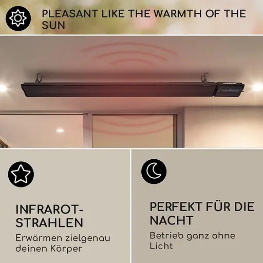 Инфракрасный обогреватель Blumfeldt Cosmic Beam Plus XXL 3000 Вт (10033698) Черный - фото 4