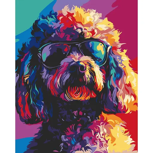 Картина по номерам "Крутой песик" 11583-AC 40х50 см