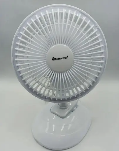 Портативный мини вентилятор Domotec MS-1623 настольный с прищепкой работа от сети - фото 2