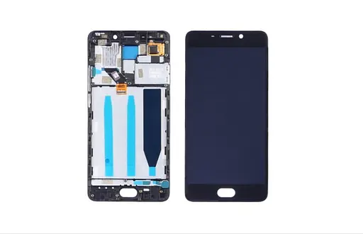 Дисплей для Meizu M6 с черным тачскрином и корпусной рамкой - фото 1