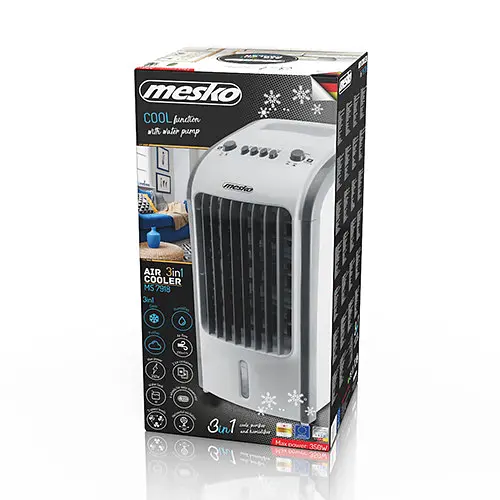 Охладитель / очиститель / увлажнитель воздуха Mesko MS 7918 3в1 4л - фото 3
