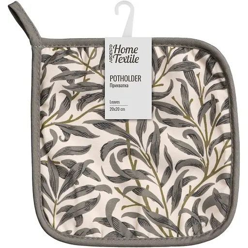 Прихватка Ardesto Leaves 20х20см, 90% поліестер, 10% бавовна (ART04LV) - фото 1