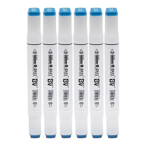 Скетч-маркер двусторонний Bavi №64, на спиртовой основе, 10 шт.