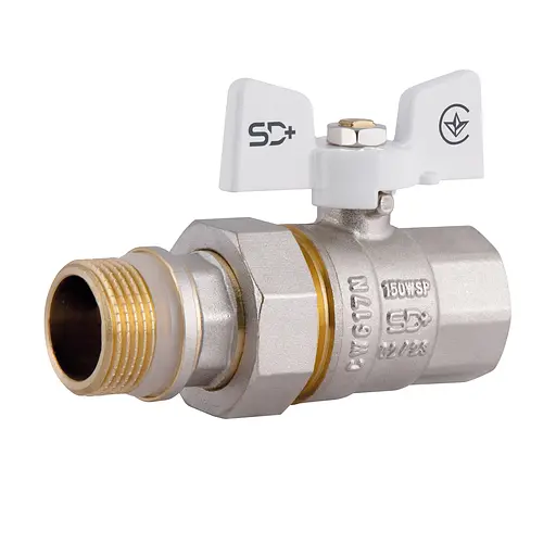 Кран кульовий з американкою SD з антипротіканням прямий 3/4"зв PN40 SD900NW20PN40 - фото 1